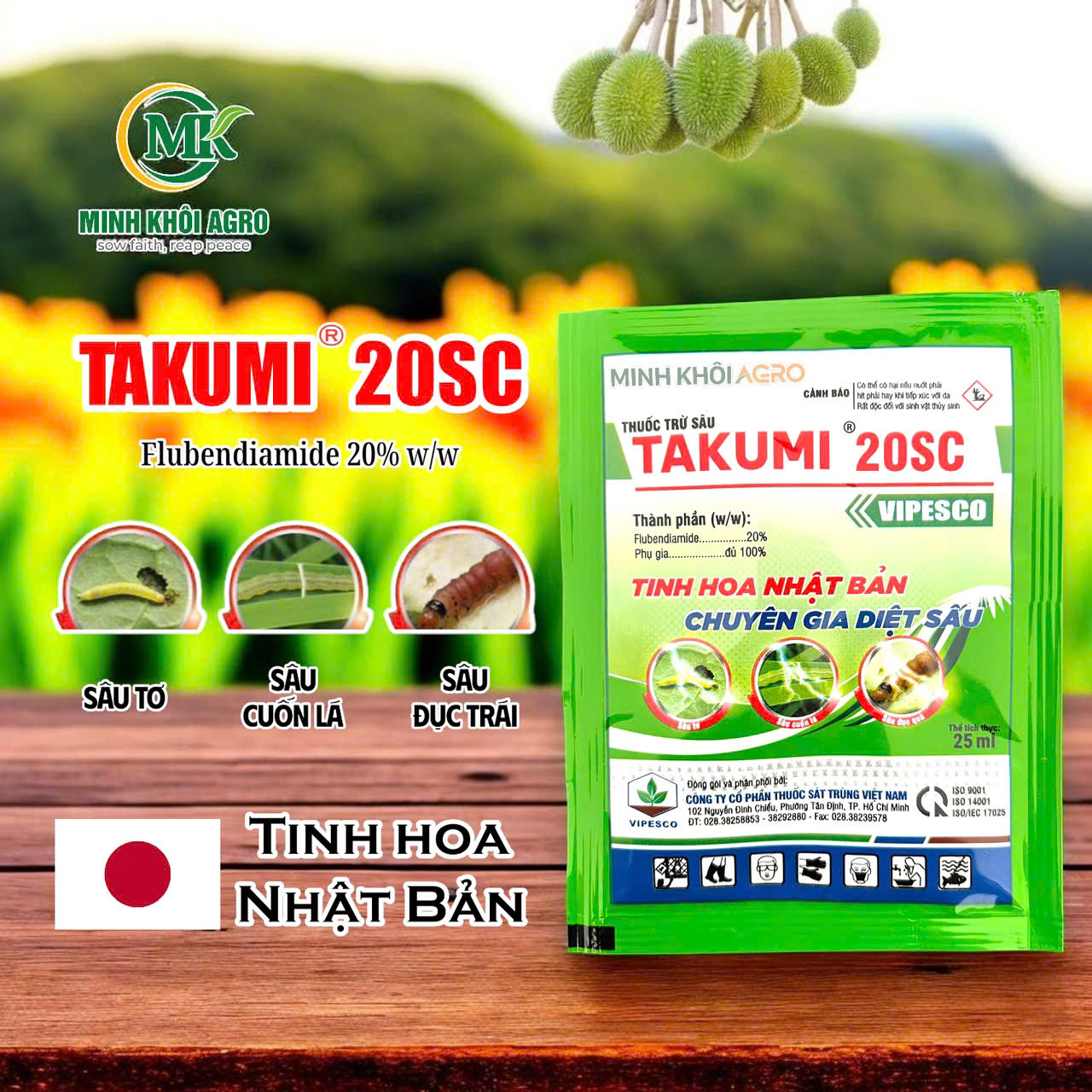 Thuốc trừ sâu Takumi 20SC - Gói 25ml